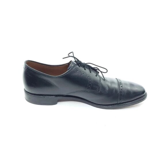 Allen Edmonds Clifton Black Leather Cap Toe Oxford Dress Shoes Mens 10D main image 9